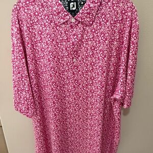 Pink Floral Men's Shirt